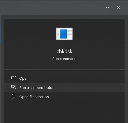 CHKDSK is a built-in Windows tool 